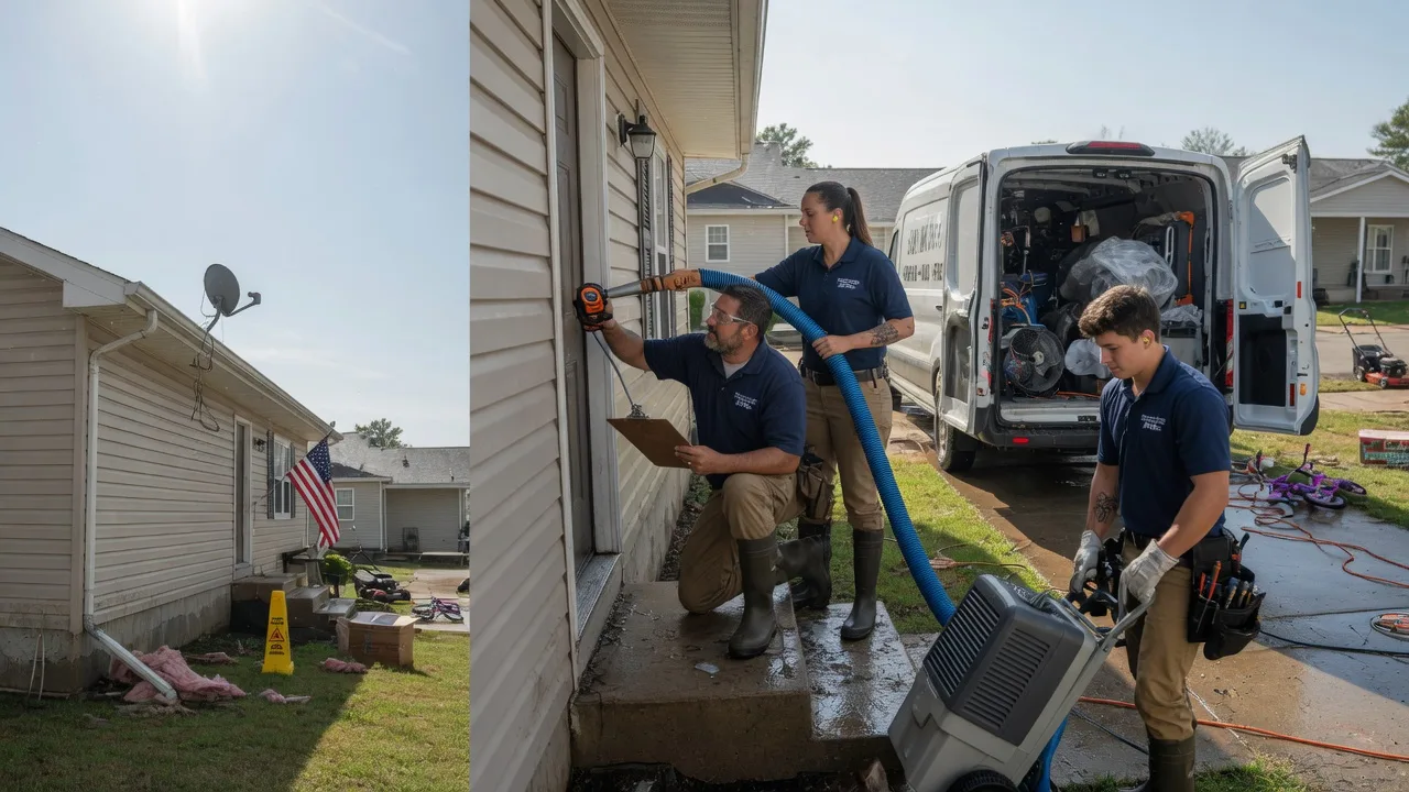 Ceiling Water Damage Restoration in Mounds, OK near me